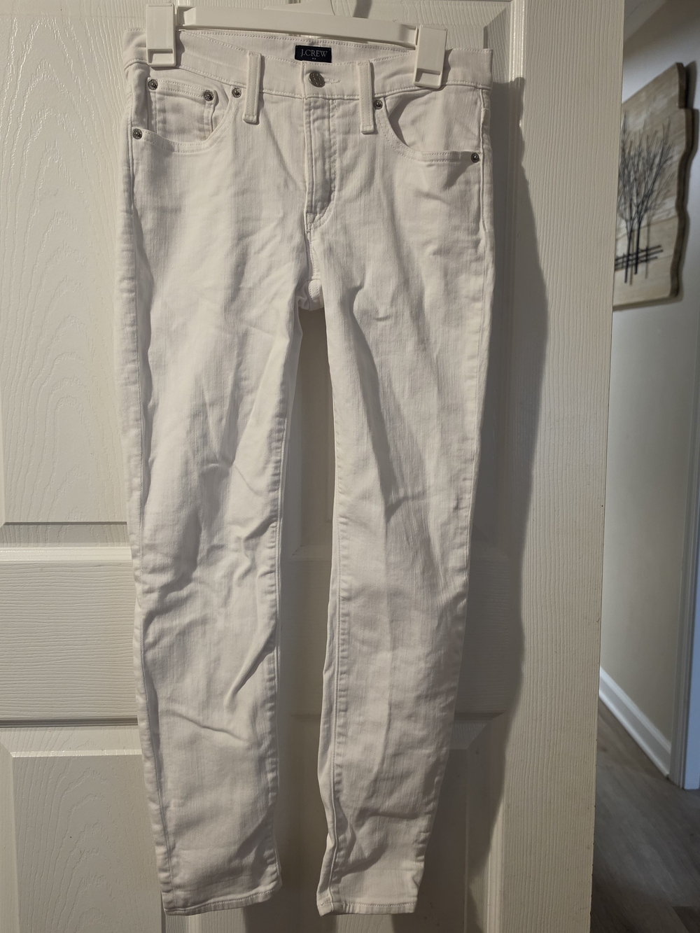 J. Crew Women's White Skinny Jeans